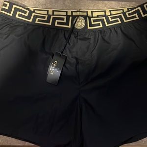 Brand New Men’s “AUTHENTIC” Greca Border Swim Shorts